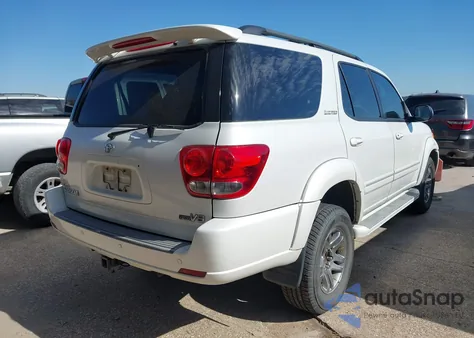2007 Toyota Sequoia Limited V8 из США, поврежденный, VIN 5TDZT38A87S298205